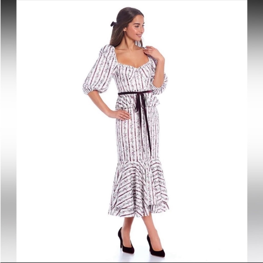 Antonio Melani × Nicola Bathie Florence
Floral Print MIDI dress